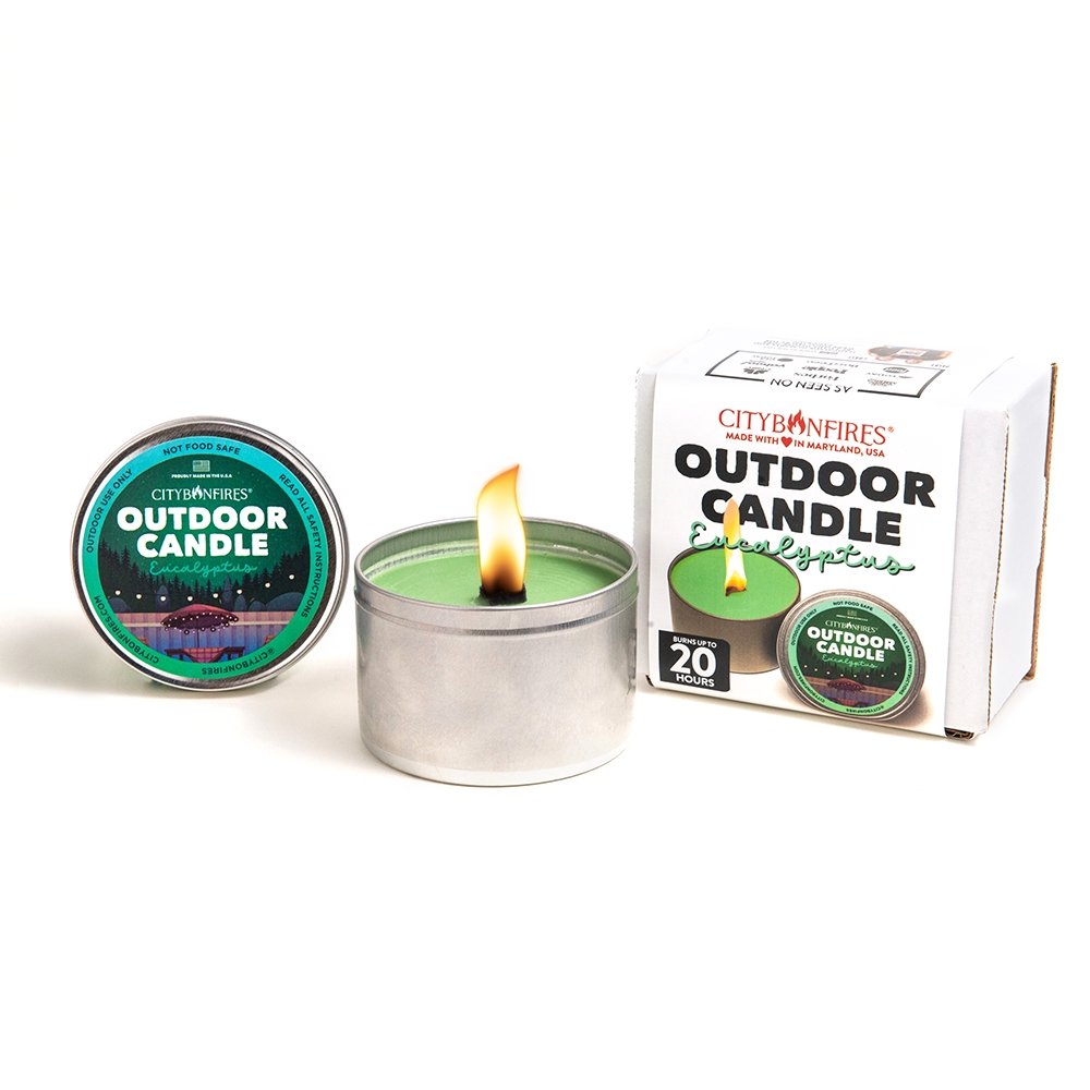 City Bonfires The Outdoor Candle - Eucalyptus