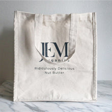 Load image into Gallery viewer, JEM Organics Eco-Friendly Canvas Tote Bag
