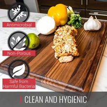 Load image into Gallery viewer, Virginia Boys Kitchens Medium Walnut Wood Cutting Board
