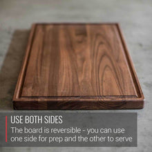 Load image into Gallery viewer, Virginia Boys Kitchens Medium Walnut Wood Cutting Board
