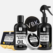 Load image into Gallery viewer, Virginia Boys Kitchens Complete Care Kit for Wood Cutting Boards
