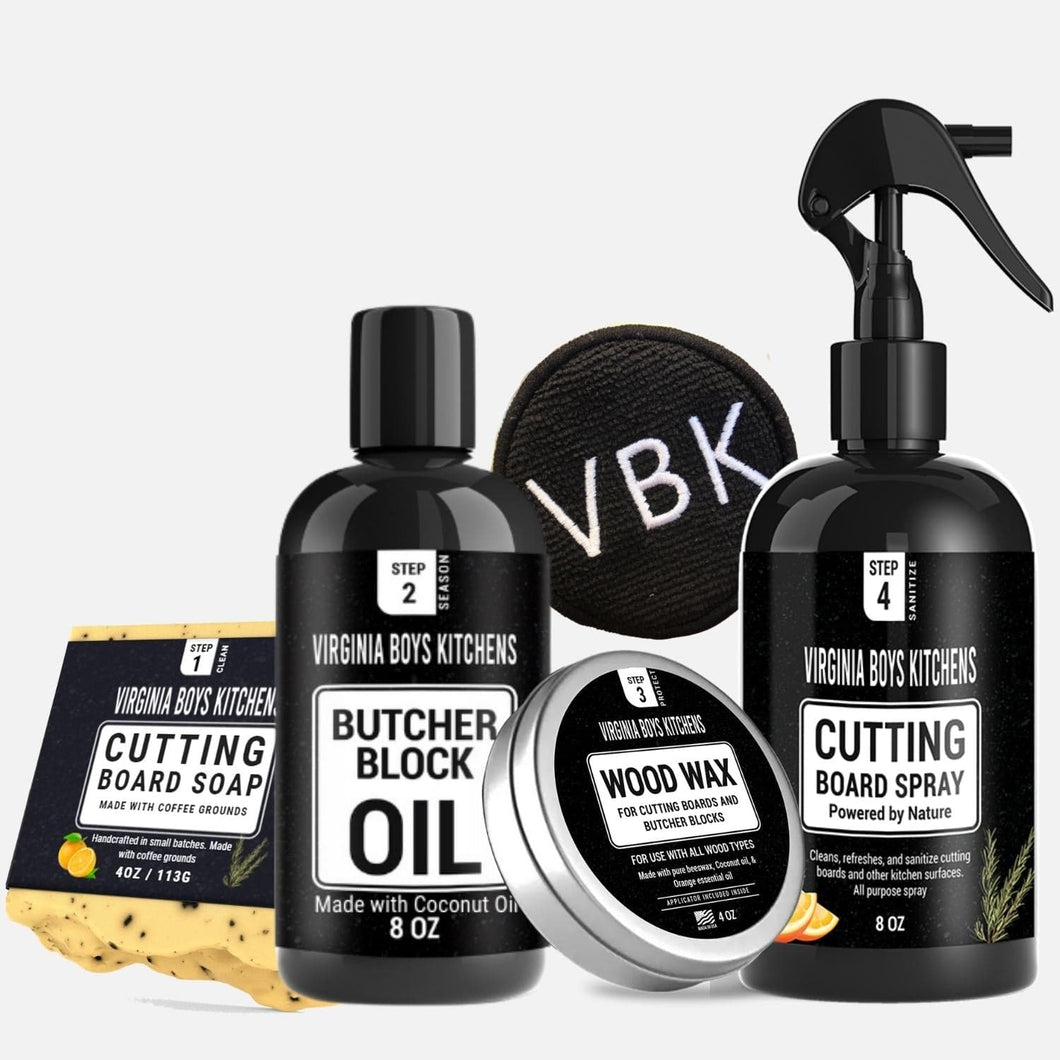 Virginia Boys Kitchens Complete Care Kit for Wood Cutting Boards