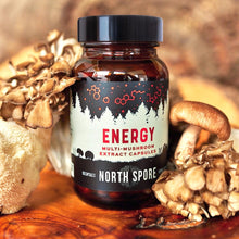 Load image into Gallery viewer, North Spore Organic ‘Energy’ Multi-Mushroom Capsules
