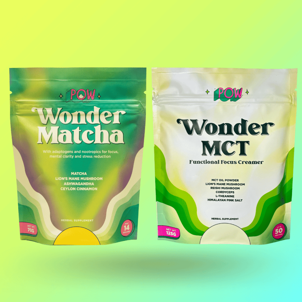 Best Seller Bundle: Wonder Matcha Wonder MCT Focus Creamer (Save 13%) by Pow