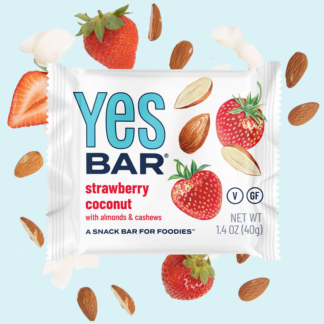 YES BAR® Strawberry Coconut Pack - 6 Packs