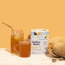 Load image into Gallery viewer, Vanilla Coconut Gold Coffee Pouches.
