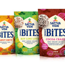 Load image into Gallery viewer, Sattva Vida Key Lime Love Energy Bites Packs - 2 pieces x 10 packs
