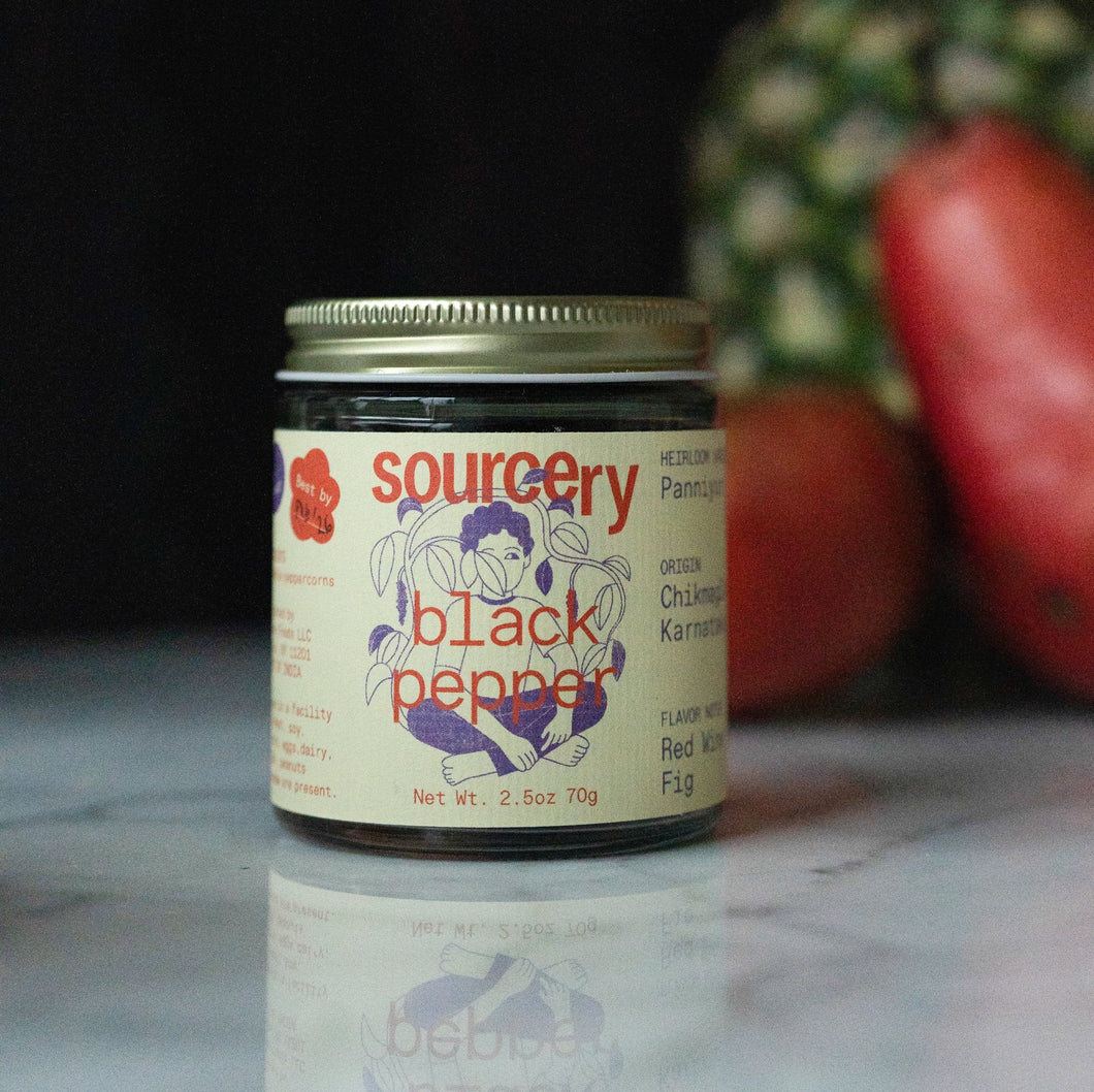 Sourcery Black Pepper - 6 Jars x 1 Case