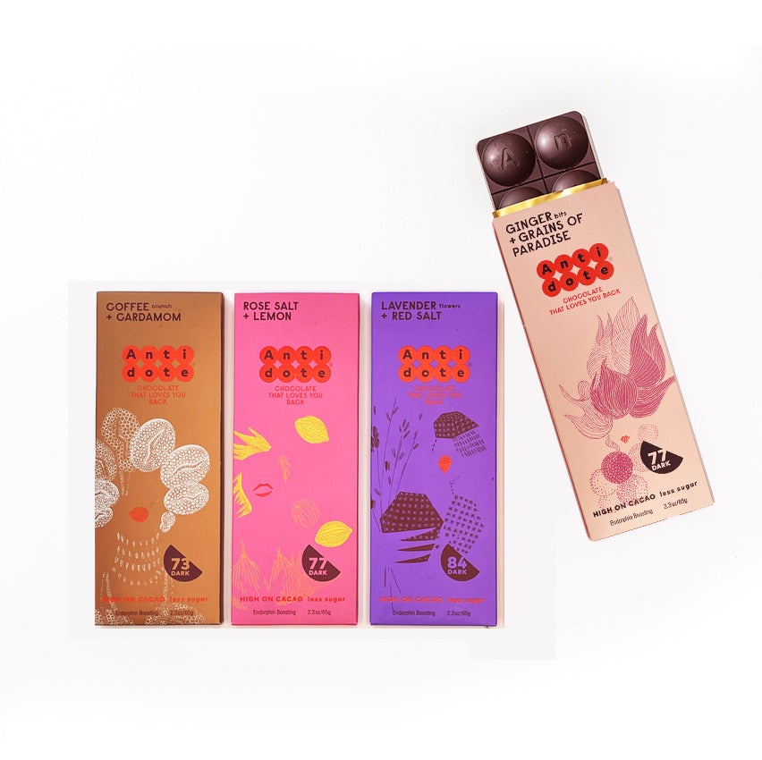 Antidote Chocolate Bars - 4 Pack