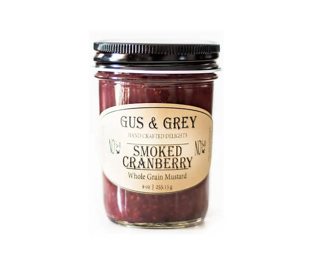 Smoked Cranberry Whole Grain Mustard - 6 x 10oz