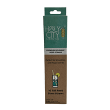 Load image into Gallery viewer, Holy City Straw Company 10 pack tall reed straws front
