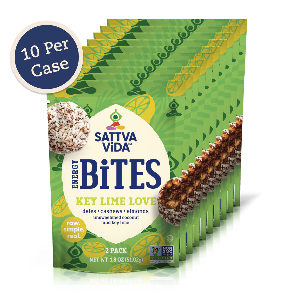 Sattva Vida Key Lime Love Energy Bites Packs - 2 pieces x 10 packs