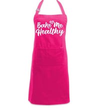 Load image into Gallery viewer, Bake Me Healthy Hot Pink Apron
