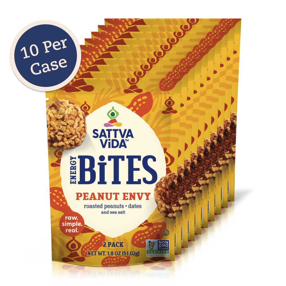 Sattva Vida Peanut Envy Energy Bites Packs - 2 pieces x 10 packs