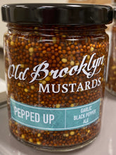 Load image into Gallery viewer, Old Brooklyn Pepped Up w/ Garlic Black Pepper Ale Mustard
