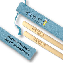 Load image into Gallery viewer, Holy City Straw Two Straw/Pouch Combo - Holy City Straw Co.
