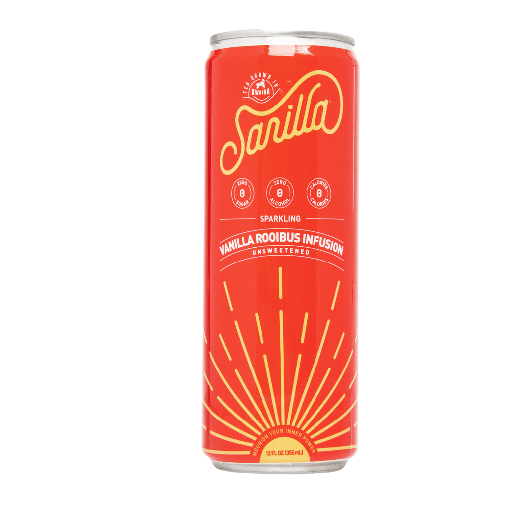 Sarilla Organic Antioxidant Rooibos Vanilla Spritzer - 12 Cans