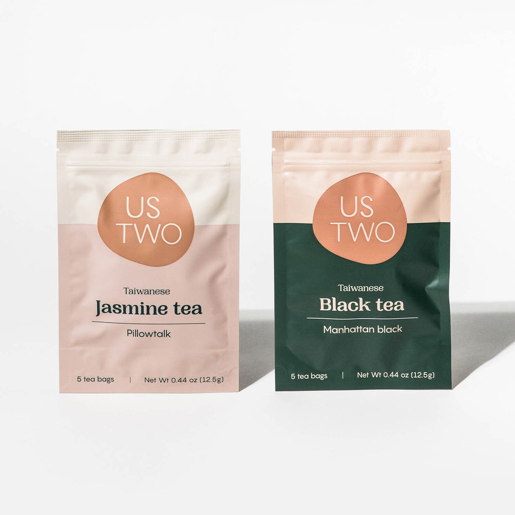 Us Two Tea The Day & Night: Black Tea and Jasmine Tea