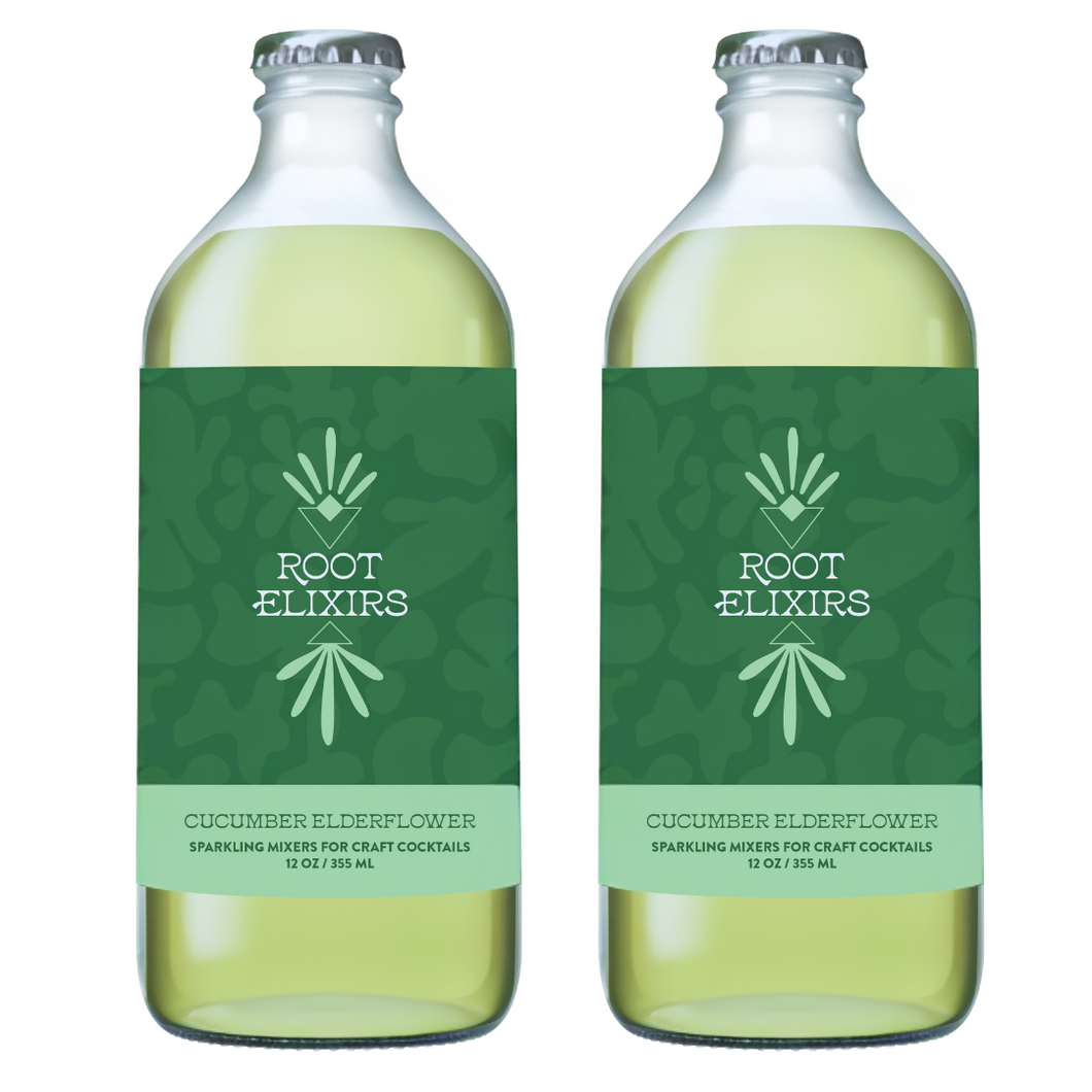 Root Elixirs Sparkling Premium Cocktail Mixers- 2 Bottles 12 oz