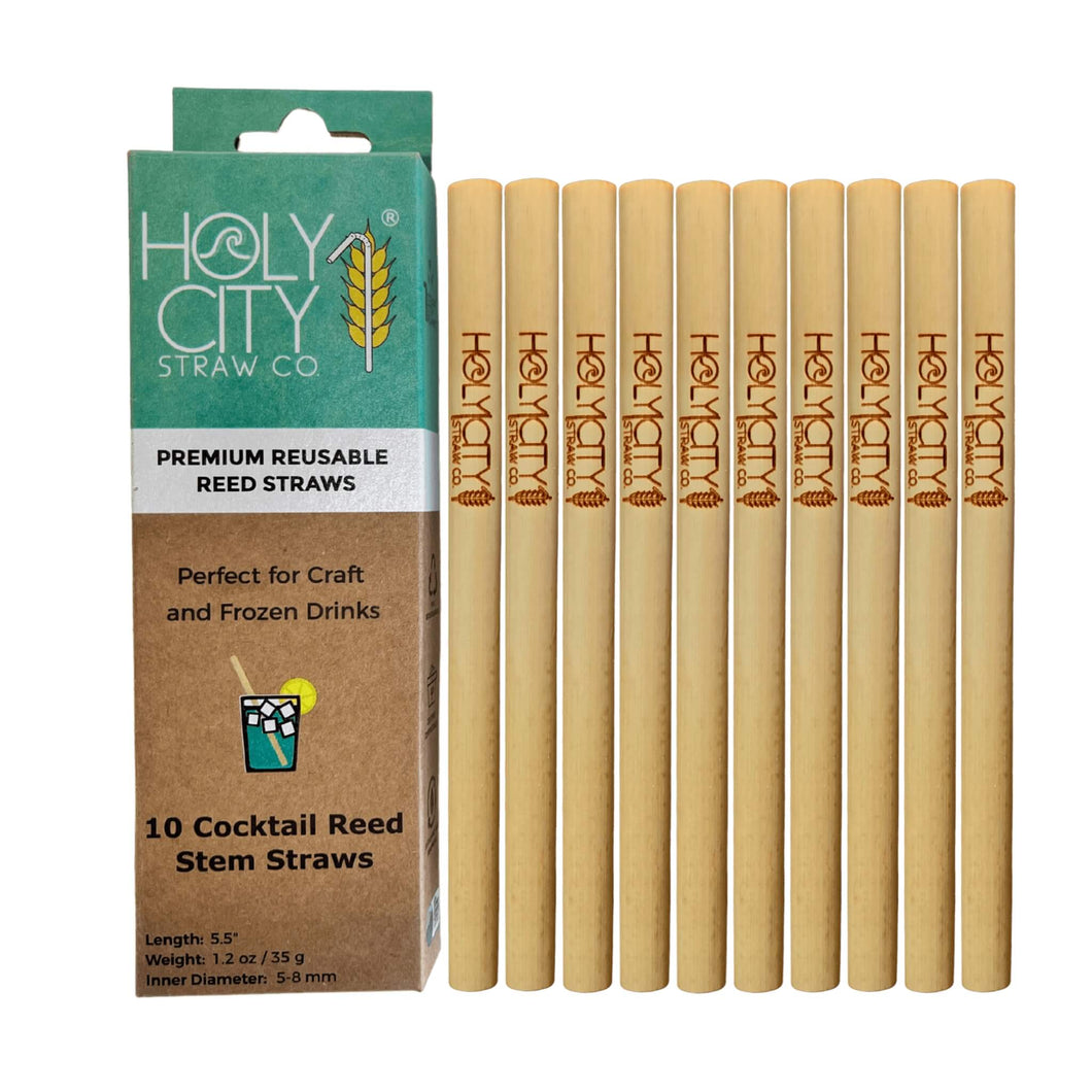 Holy City Straw Cocktail Reusable Reed Straws | 10ct.