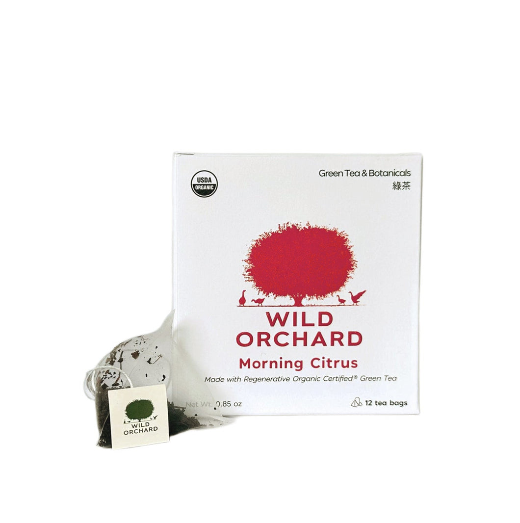Wild Orchard Tea Morning Citrus - Tea Bag Box - 6 Boxes