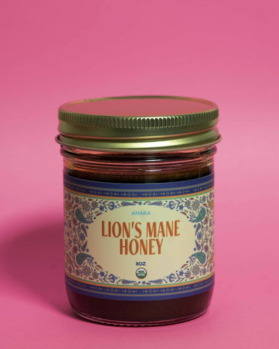 Ahara Mushrooms - Ahara Mushrooms USDA Organic Lion's Mane Honey - 10 jars - Tea & Infusions | Delivery near me in ... Farm2Me #url#