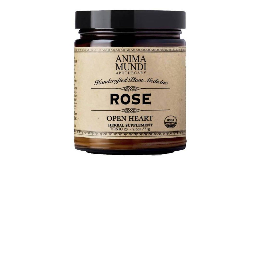 Rose Powder: Rose Petals Heart Opener, 100% Organic - 4-Jars Pack - Anima Mundi Herbals | Farm2Me Wholesale