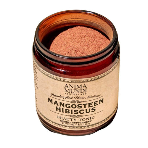Mangosteen Hibiscus Powder | Organic Vitamin C Supplement Superfood Tonic - 4-Jars Pack - Anima Mundi Herbals | Farm2Me Wholesale