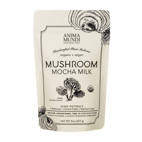 Mushroom Mocha Milk, Organic | Adaptogenic Creamer - 4-Pouches Pack - Anima Mundi Herbals | Farm2Me Wholesale