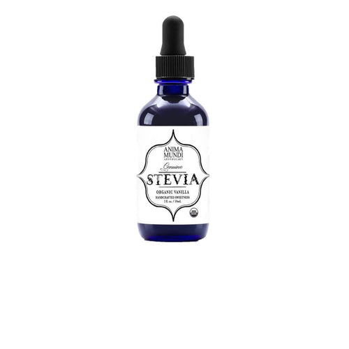 Anima Mundi Herbals - Stevia Leaf Sweetener Extract + Vanilla Droppers, Organic Wild - 4 Bottles x 2oz - Pantry - Farm2Me - -