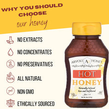 Load image into Gallery viewer, Arvoli Honey - Arvoli Honey Hot Honey Bottle - 8 oz - Honey | Delivery near me in ... Farm2Me #url#
