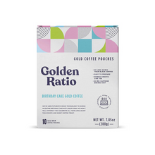 Load image into Gallery viewer, Birthday Cake Gold Coffee Pouches
