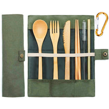 Load image into Gallery viewer, Blak Hom - Bamboo Travel Utensils Sustainable Bamboo Cutlery Set by Blak Hom - Straw Holders &amp; Dispensers | Delivery near me in ... Farm2Me #url#
