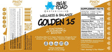 Load image into Gallery viewer, Blue Toad Botanicals® - GOLDEN 15 - Coffee Booster, Smoothie Booster, Powder Blend, Tea Blend | Delivery near me in ... Farm2Me #url#
