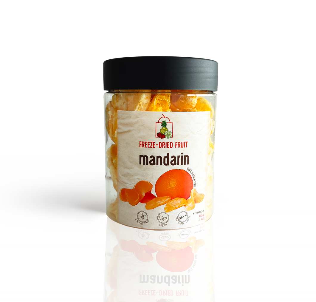 Freeze Dried Mandarin Snack by The Rotten Fruit Box