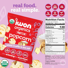 Load image into Gallery viewer, CampusProtein.com - iwon Organics Organic Protein Popcorn - | Delivery near me in ... Farm2Me #url#
