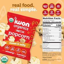 Load image into Gallery viewer, CampusProtein.com - iwon Organics Organic Protein Popcorn - | Delivery near me in ... Farm2Me #url#
