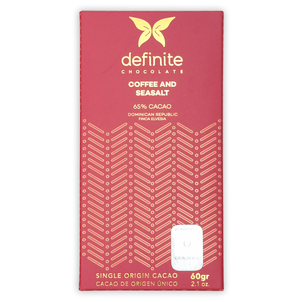 Definite Dark Chocolate w/ Coffee & Sea Salt 65%