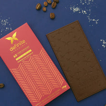 Load image into Gallery viewer, Definite Dark Chocolate w/ Coffee &amp; Sea Salt 65%
