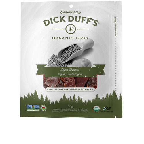 Dick Duff’s Organic Jerky - Dijon Mustard Organic Beef Jerky bags - 12 x 50 g - Meat | Delivery near me in ... Farm2Me #url#