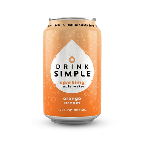 Drink Simple - 12 oz. Orange Cream Sparkling Maple Water - 12 Pack by Drink Simple - Farm2Me - carro-6365894 - 856266007266 -