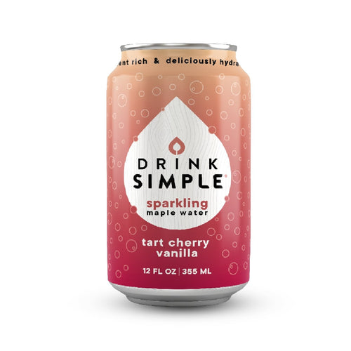 Drink Simple - 12 oz. Tart Cherry Vanilla Sparkling Maple Water - 12 Pack by Drink Simple - Farm2Me - carro-6365907 - -