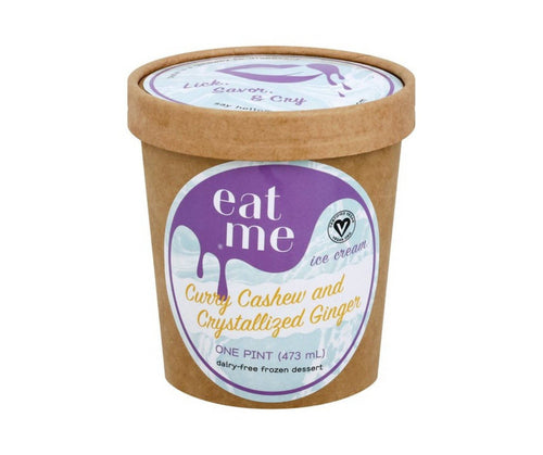 Eat Me - Curry Cashew & Crystallized Ginger Vegan Ice Cream Pints - 8 x 16oz - Dairy | Delivery near me in ... Farm2Me #url#