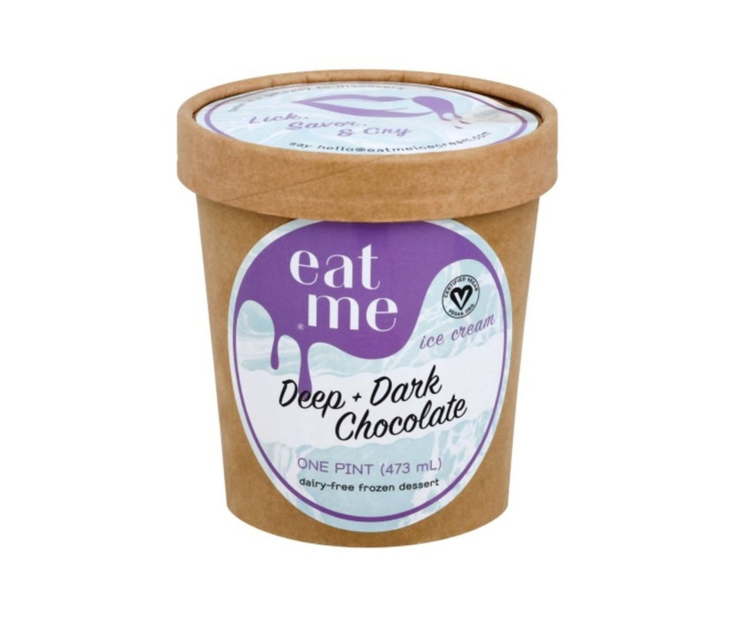 Eat Me - Deep & Dark Chocolate Vegan Ice Cream Pints - 8 x 16oz - Dairy | Delivery near me in ... Farm2Me #url#