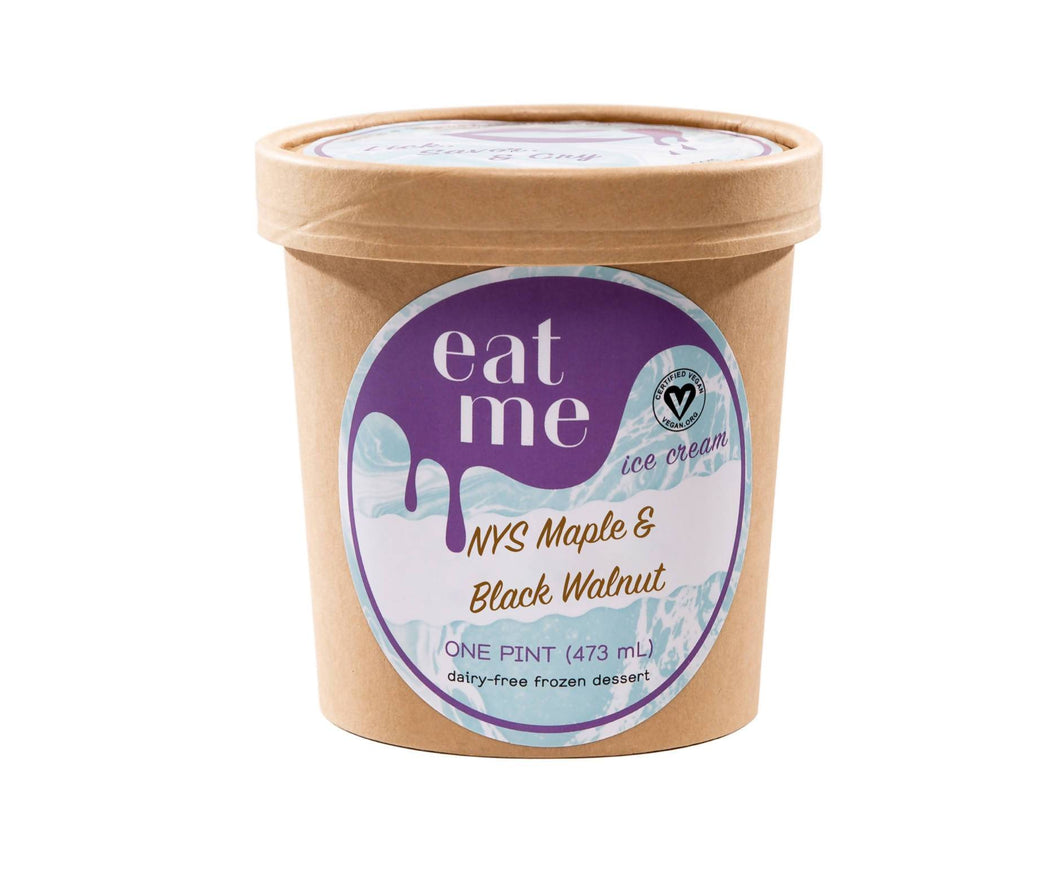 Eat Me - NYS Maple & Black Walnut Vegan Ice Cream Pints - 8 x 16oz - Dairy | Delivery near me in ... Farm2Me #url#