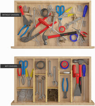 Load image into Gallery viewer, ecozoi - Bamboo Drawer Organizer Dividers, Expandable, Set of 6 with 8 Connectors by ecozoi - | Delivery near me in ... Farm2Me #url#
