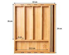 Load image into Gallery viewer, ecozoi - Bamboo Kitchen Drawer Organizer Tray, Expandable by ecozoi - | Delivery near me in ... Farm2Me #url#
