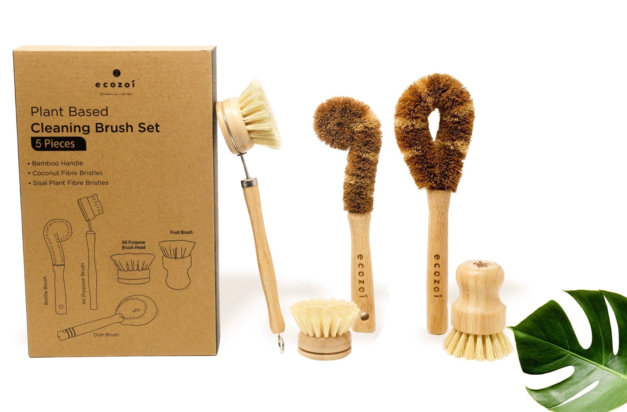Mdesign Bamboo Mini Kitchen Palm Dish Scrubber Brush, 2 Pack : Target