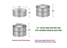 Load image into Gallery viewer, ecozoi - ecozoi Instant Pot Insert Pans, 2 Tier for 6 Qt / 8 Qt Pressure Cookers - | Delivery near me in ... Farm2Me #url#
