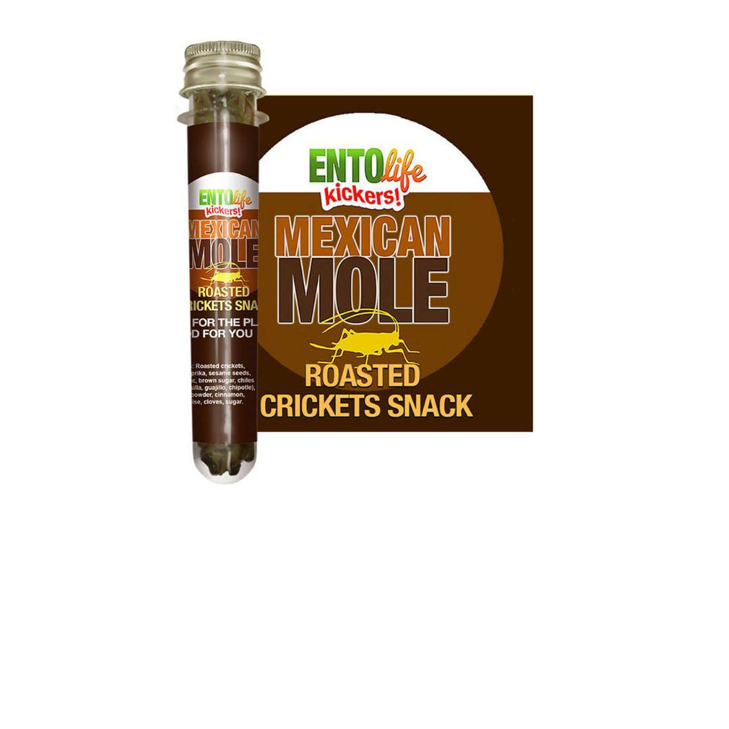 Entosense - Mexican Mole Roasted Cricket Snack Tubes - 6 x 10g - Snacks | Delivery near me in ... Farm2Me #url#